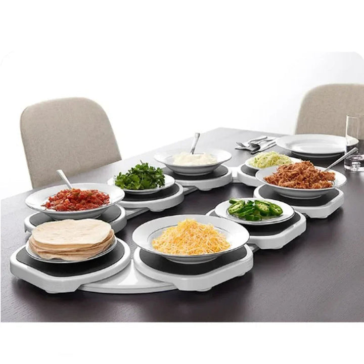 Kitchen Dining Table Turntable Kitchen Countertop Turntable 360 Degree Rotation Versatile Heat Resistant for Rectangular Table BLYNTRA