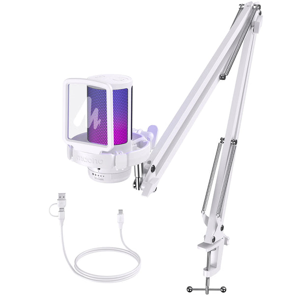 Maono RGB USB Gaming Mic – Pro Sound for Streaming & Recording