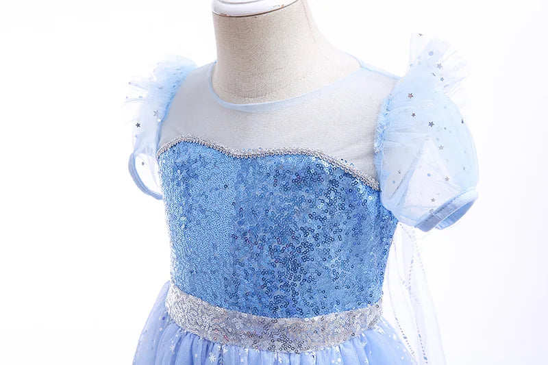 BLYNTRA Girl’s Elsa Light-Up Cosplay Dress – Birthday, Halloween & Carnival BLYNTRA
