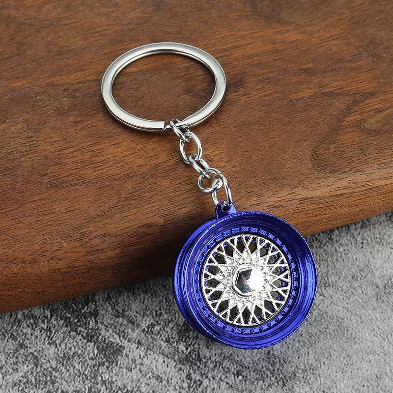 Creative Gear Head Keychain Speed Gearbox Keyring for Car Key Turbo Hub Brake Disc Pendant Shock Absorber Keys Holder Chain Ring BLYNTRA