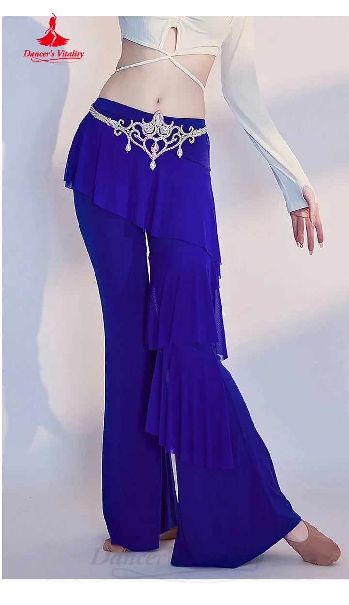 Belly Dance Practice Clothes Comfortable Slimming Flared Pants Adult Female Oriental Dancing Training Professional Clothing SHOPPING HUB