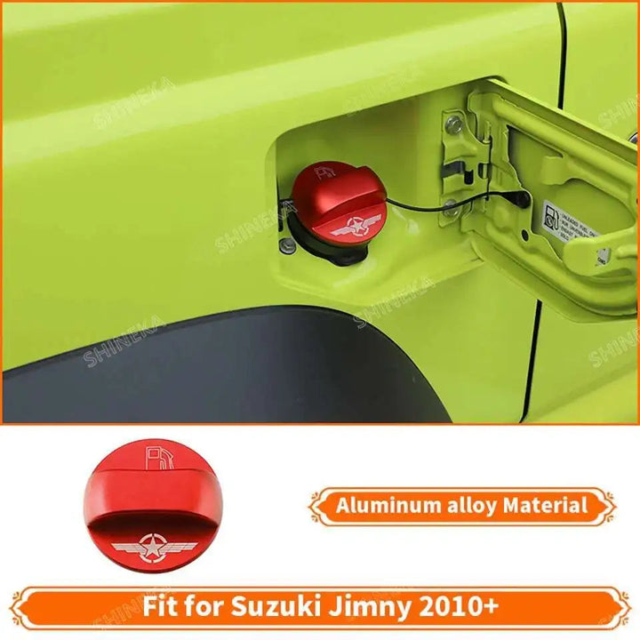 SHINEKA Car Red Interior & Exterior Decoration Cover fit for Suzuki Jimny 2007 2008 2009 2010 2011 2012 2013 2014 2015 2016 2017 BLYNTRA