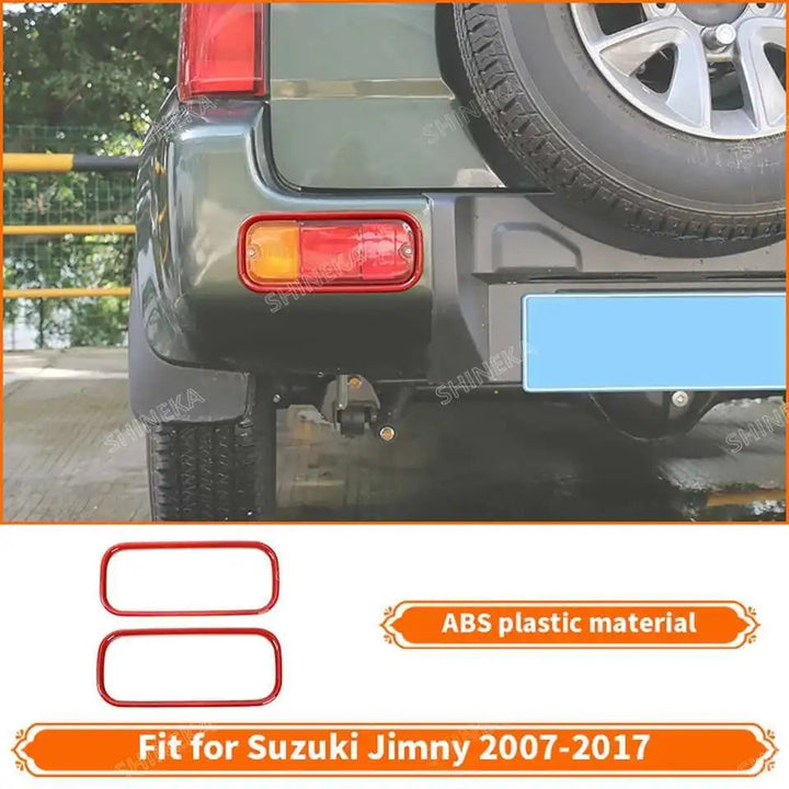 SHINEKA Car Red Interior & Exterior Decoration Cover fit for Suzuki Jimny 2007 2008 2009 2010 2011 2012 2013 2014 2015 2016 2017 BLYNTRA