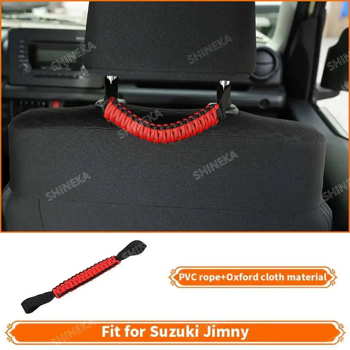 SHINEKA Car Red Interior & Exterior Decoration Cover fit for Suzuki Jimny 2007 2008 2009 2010 2011 2012 2013 2014 2015 2016 2017 BLYNTRA