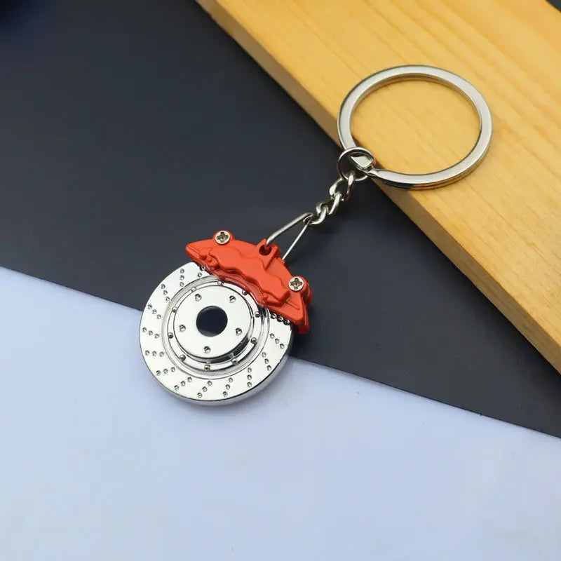 Creative Gear Head Keychain Speed Gearbox Keyring for Car Key Turbo Hub Brake Disc Pendant Shock Absorber Keys Holder Chain Ring BLYNTRA