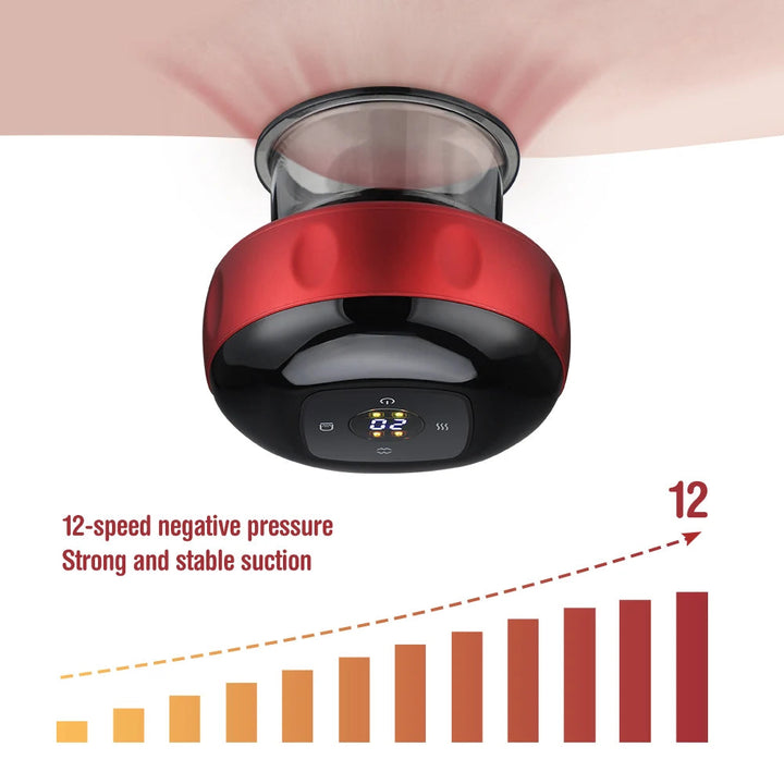 Smart Vacuum Suction Cup Cupping Therapy Massage Jars Anti-Cellulite Massager Body Cups Rechargeable Fat Burning Slimming Device BLYNTRA