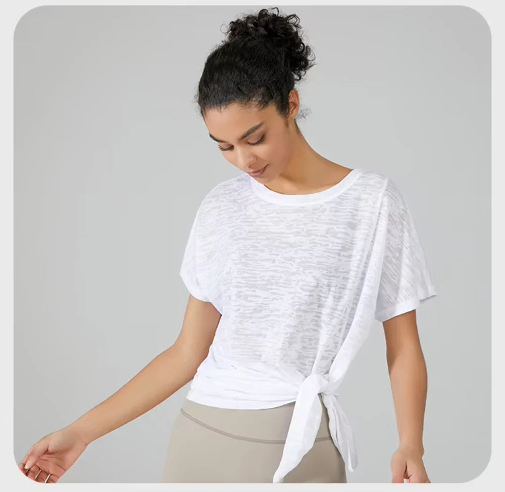 Women's Gym Clothing Summer Yoga Shirts & Blouses Fitness Sport Running T-shirt Female Short Sleeve Workout Sporty Woman Top BLYNTRA