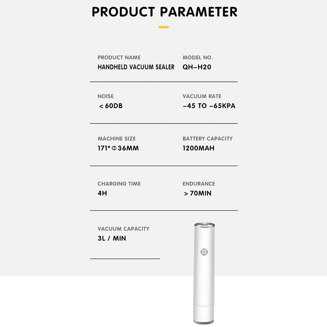 BLYNTRA Mini Sealing Machine – USB Rechargeable Vacuum Pack Tool BLYNTRA