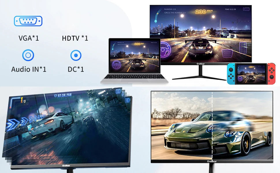 BLYNTRA GreBear 27-Inch Monitor – FHD 1080p IPS LED Display BLYNTRA