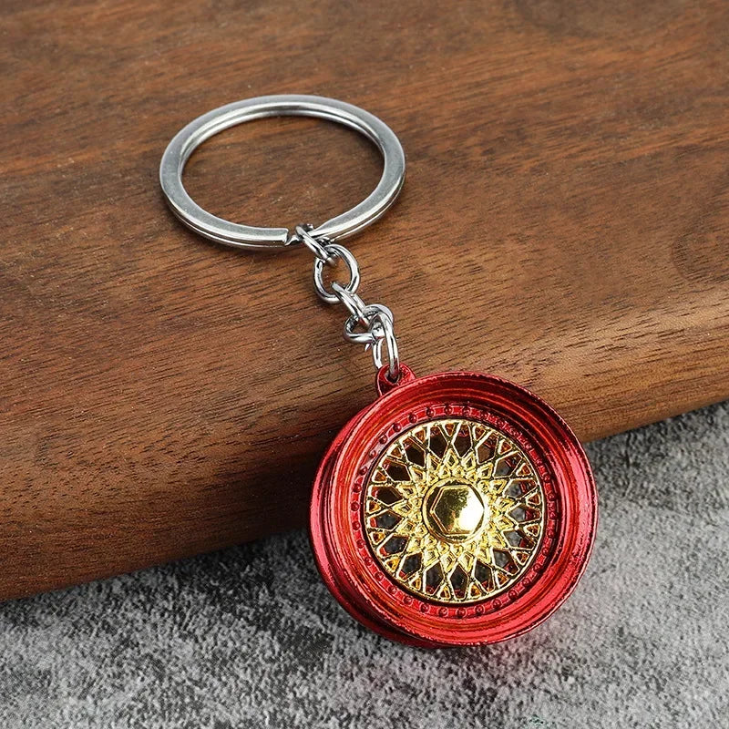 Creative Gear Head Keychain Speed Gearbox Keyring for Car Key Turbo Hub Brake Disc Pendant Shock Absorber Keys Holder Chain Ring BLYNTRA