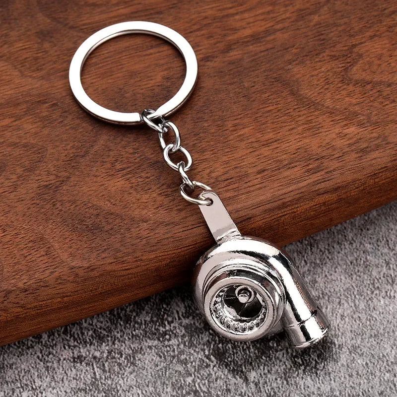 Creative Gear Head Keychain Speed Gearbox Keyring for Car Key Turbo Hub Brake Disc Pendant Shock Absorber Keys Holder Chain Ring BLYNTRA