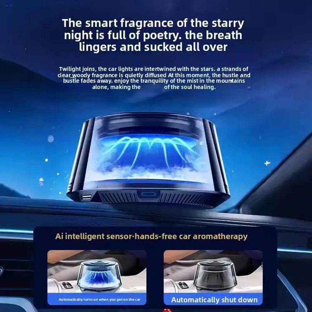 BLYNTRA Smart Car Fragrance Diffuser – Snow Mountain Mist with Lights BLYNTRA