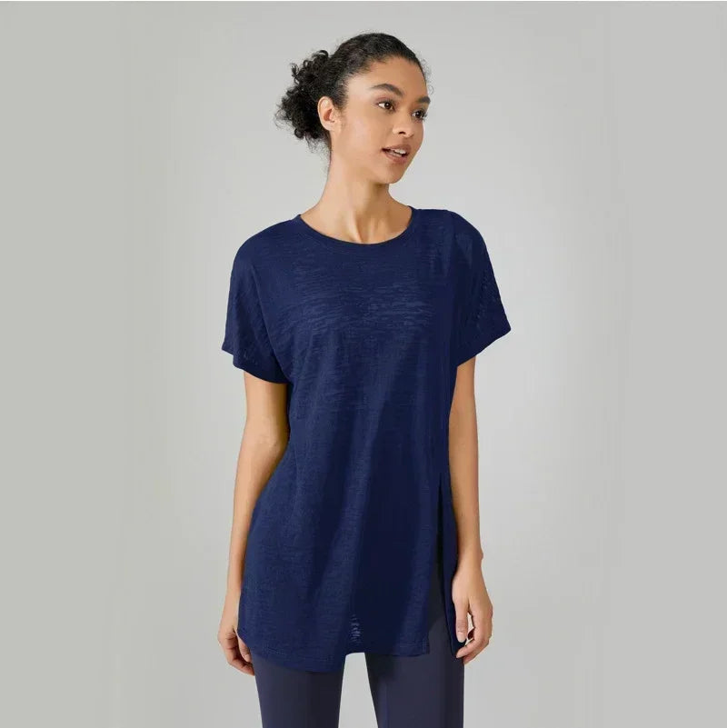 Women's Gym Clothing Summer Yoga Shirts & Blouses Fitness Sport Running T-shirt Female Short Sleeve Workout Sporty Woman Top BLYNTRA
