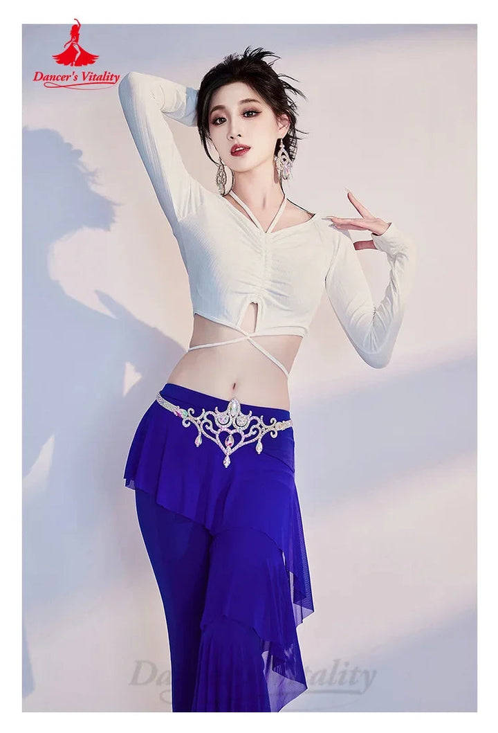 Belly Dance Practice Clothes Comfortable Slimming Flared Pants Adult Female Oriental Dancing Training Professional Clothing SHOPPING HUB