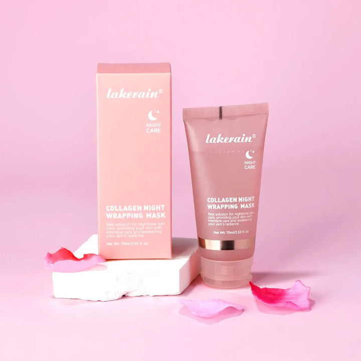 75ml Collagen Peel-off Mask Night Wrapping Facial Mud Firming mask Daily 100g Collagen Jelly Cream Hydrolyzed Collagen Skin Care BLYNTRA