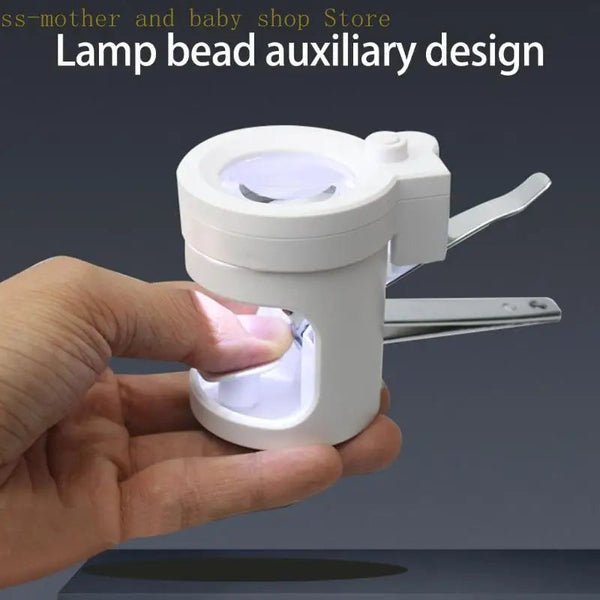 LED Illuminated Glass Nails Clippers Feature Detachable Cylinder Design for Precised Manicure and Nails Art BLYNTRA