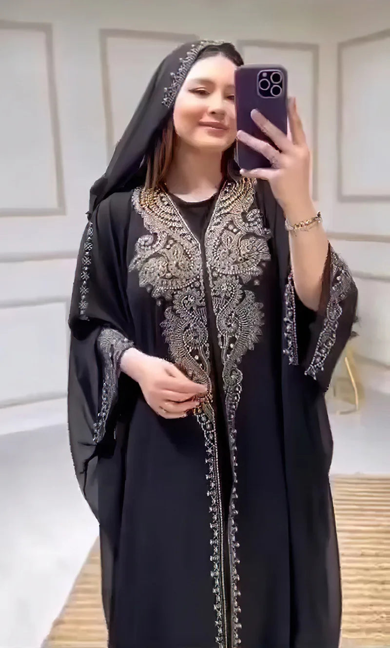 NoorLuxe Diamond Abaya Set SHOPPING HUB