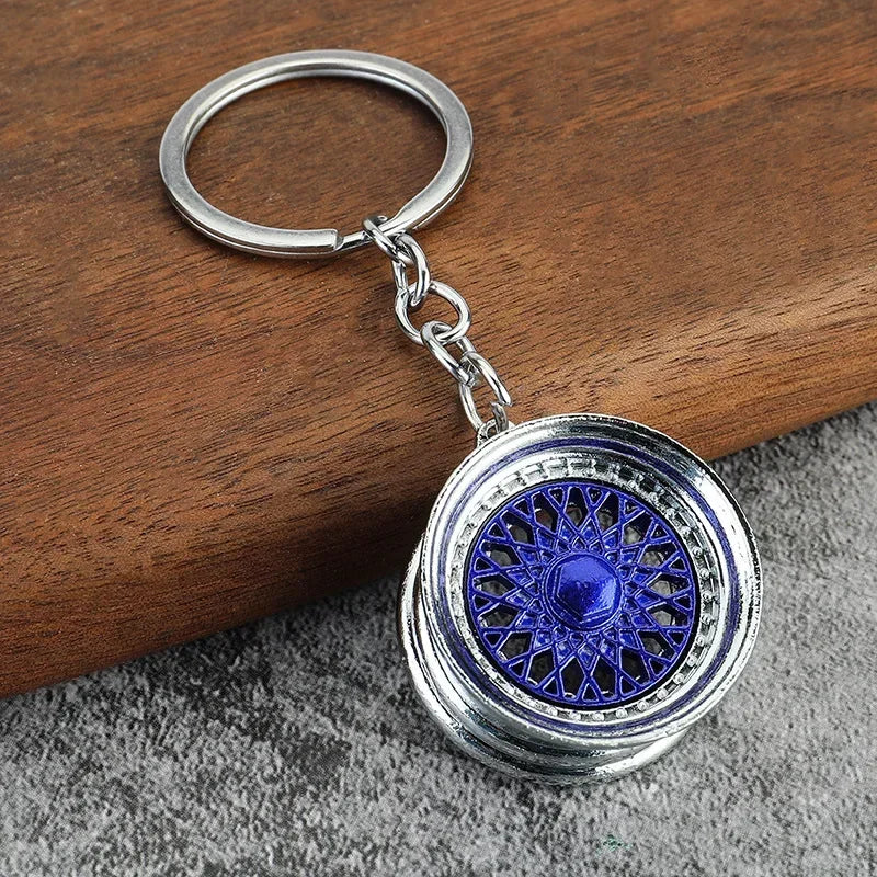 Creative Gear Head Keychain Speed Gearbox Keyring for Car Key Turbo Hub Brake Disc Pendant Shock Absorber Keys Holder Chain Ring BLYNTRA