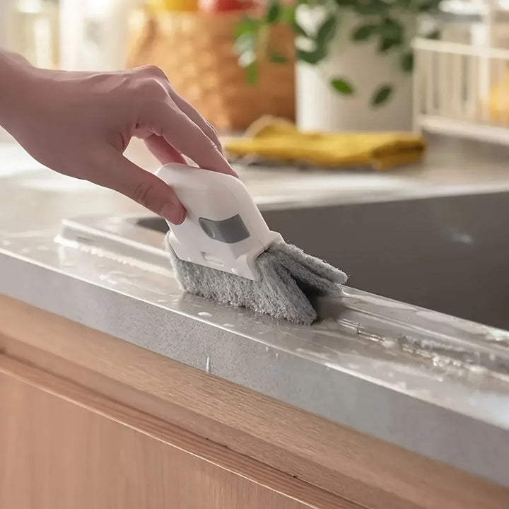 3pc Window Cleaning Brush Windowsill Groove Deadend Cabinet Crevice Brush Removable Household Multifunctional Cleaning Tools SHOPPING HUB