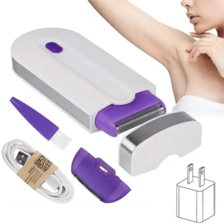 Epilator with Silky Eraser for Painless Hair Removal - Perfect Touch Facial Epilator for Any Body Part SHOPPING HUB