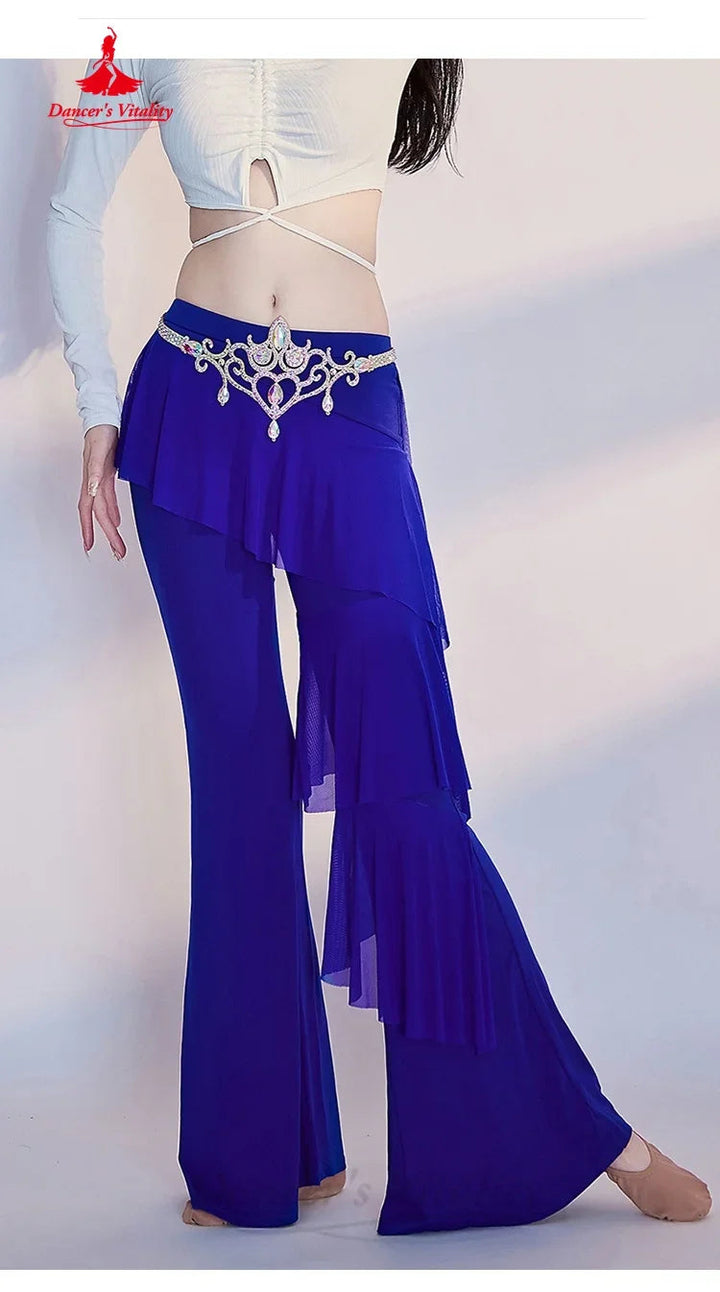 Belly Dance Practice Clothes Comfortable Slimming Flared Pants Adult Female Oriental Dancing Training Professional Clothing SHOPPING HUB
