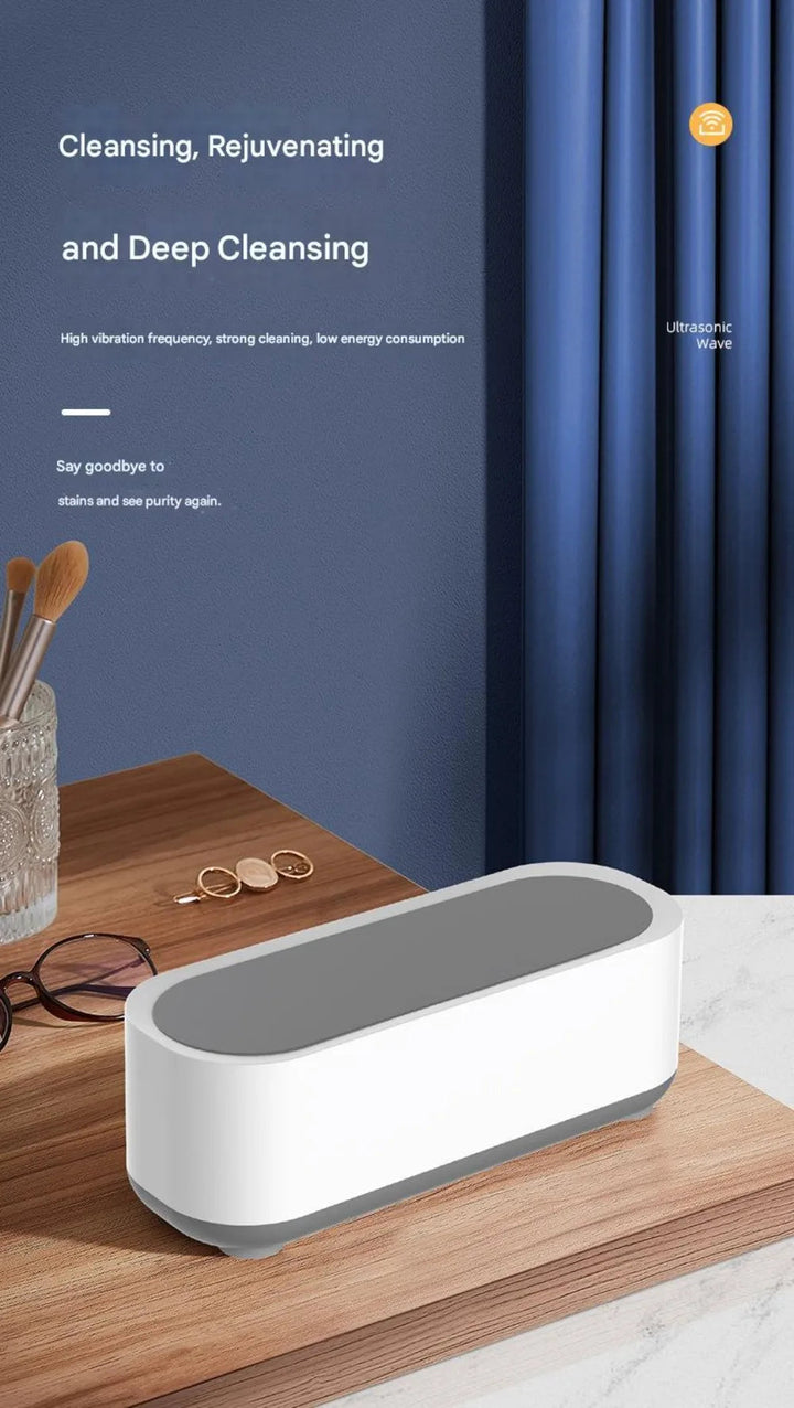 New Ultrasonic Eyeglass Cleaner Multifunctional Vibration Glasses Cleaning Machine USB Rechargeable Mini Washing Machine Jewelry SHOPPING HUB