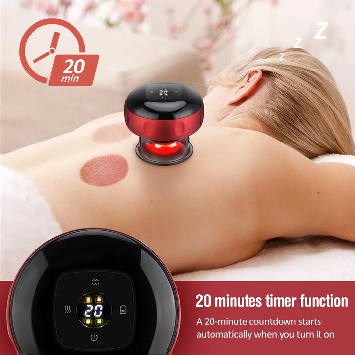 Smart Vacuum Suction Cup Cupping Therapy Massage Jars Anti-Cellulite Massager Body Cups Rechargeable Fat Burning Slimming Device BLYNTRA