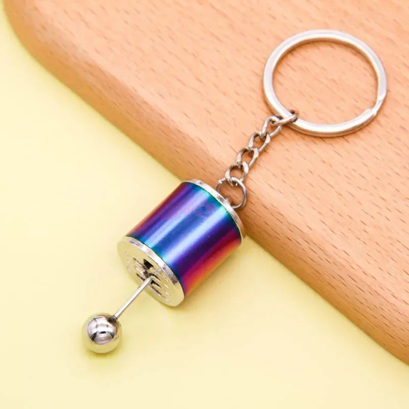 Creative Gear Head Keychain Speed Gearbox Keyring for Car Key Turbo Hub Brake Disc Pendant Shock Absorber Keys Holder Chain Ring BLYNTRA