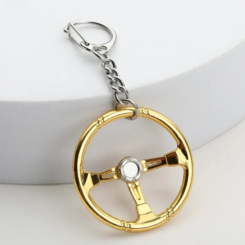 Creative Gear Head Keychain Speed Gearbox Keyring for Car Key Turbo Hub Brake Disc Pendant Shock Absorber Keys Holder Chain Ring BLYNTRA