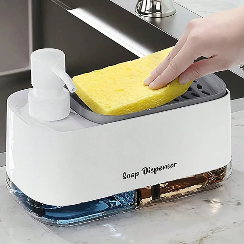 2-in-1 Soap Dispenser with Sponge Holder BLYNTRA