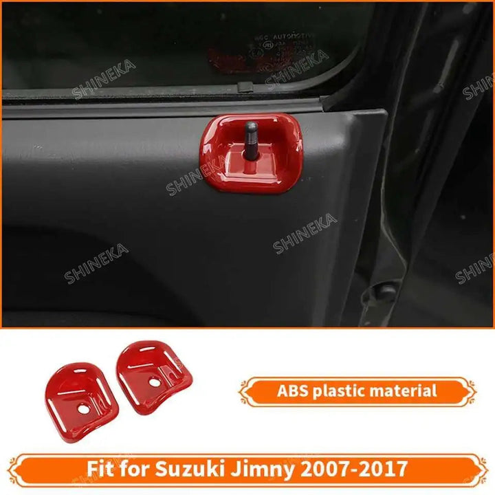 SHINEKA Car Red Interior & Exterior Decoration Cover fit for Suzuki Jimny 2007 2008 2009 2010 2011 2012 2013 2014 2015 2016 2017 BLYNTRA