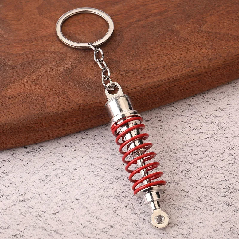 Creative Gear Head Keychain Speed Gearbox Keyring for Car Key Turbo Hub Brake Disc Pendant Shock Absorber Keys Holder Chain Ring BLYNTRA