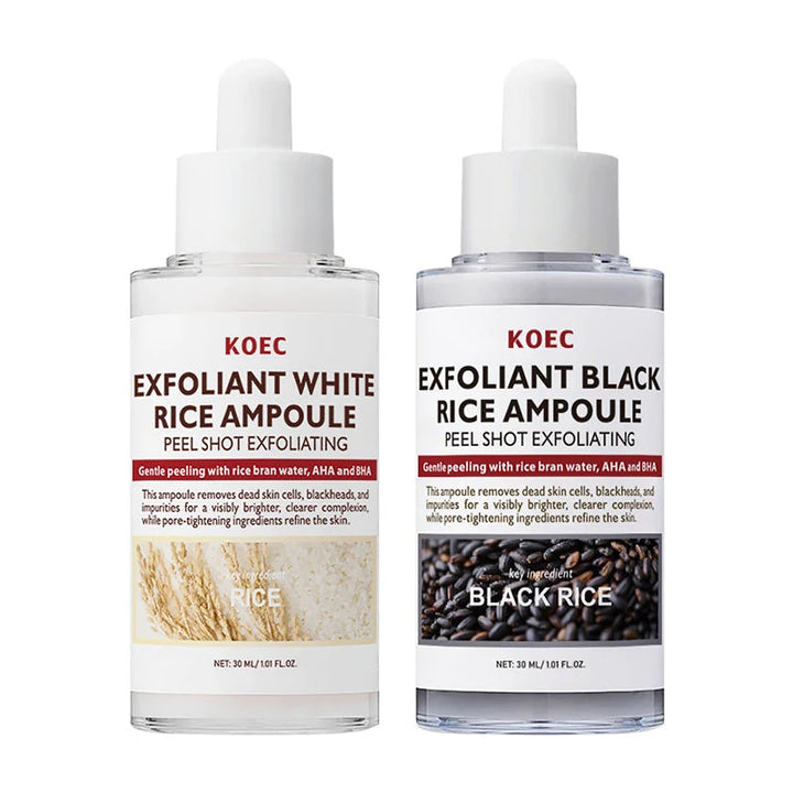 Glow Rice Ampoule Rice Essence Moisturizing And Hydrating Gentle Cleansing Peel Shot Exfoliant Repair Skin Niacinamide Essences BLYNTRA
