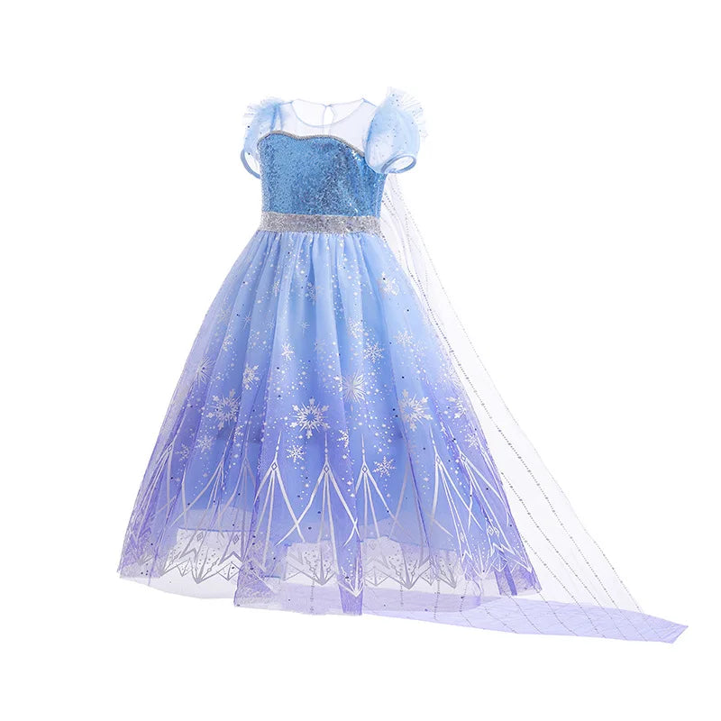 BLYNTRA Girl’s Elsa Light-Up Cosplay Dress – Birthday, Halloween & Carnival BLYNTRA