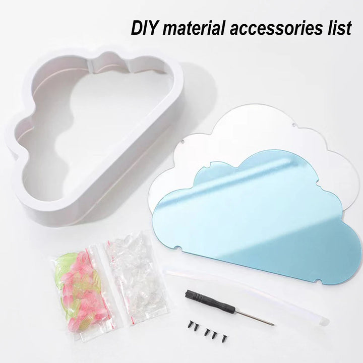 Creative Clouds Tulip Lamps LED Night Light Mirror Table Lamps DIY Bedroom Ornaments Decoration Mirror Table Lights Gifts BLYNTRA