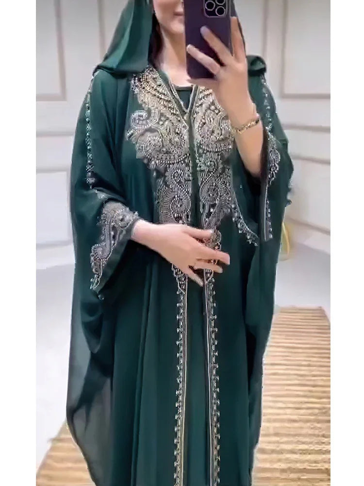 NoorLuxe Diamond Abaya Set SHOPPING HUB