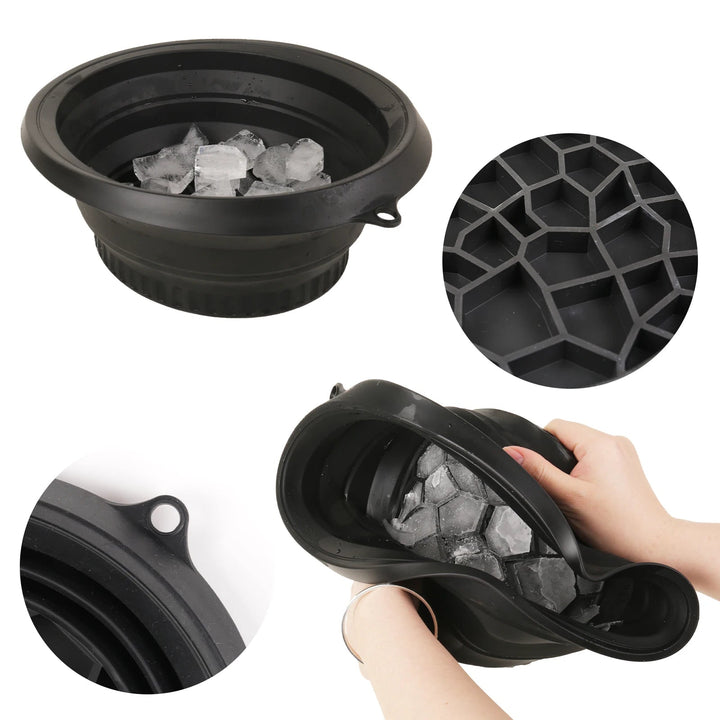 Portable Washbasin Ideal For Facial Ice Compress Easy Storage Black Purple Green Durable For Washing Bathroom Household Supplie BLYNTRA