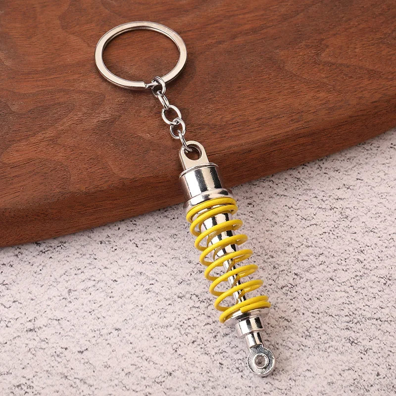 Creative Gear Head Keychain Speed Gearbox Keyring for Car Key Turbo Hub Brake Disc Pendant Shock Absorber Keys Holder Chain Ring BLYNTRA
