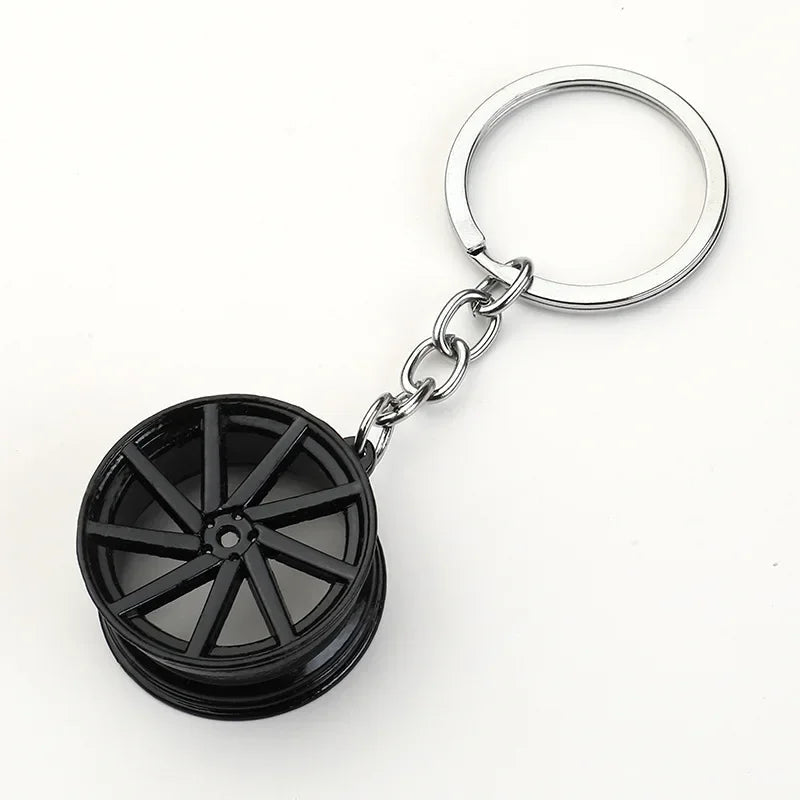 Creative Gear Head Keychain Speed Gearbox Keyring for Car Key Turbo Hub Brake Disc Pendant Shock Absorber Keys Holder Chain Ring BLYNTRA