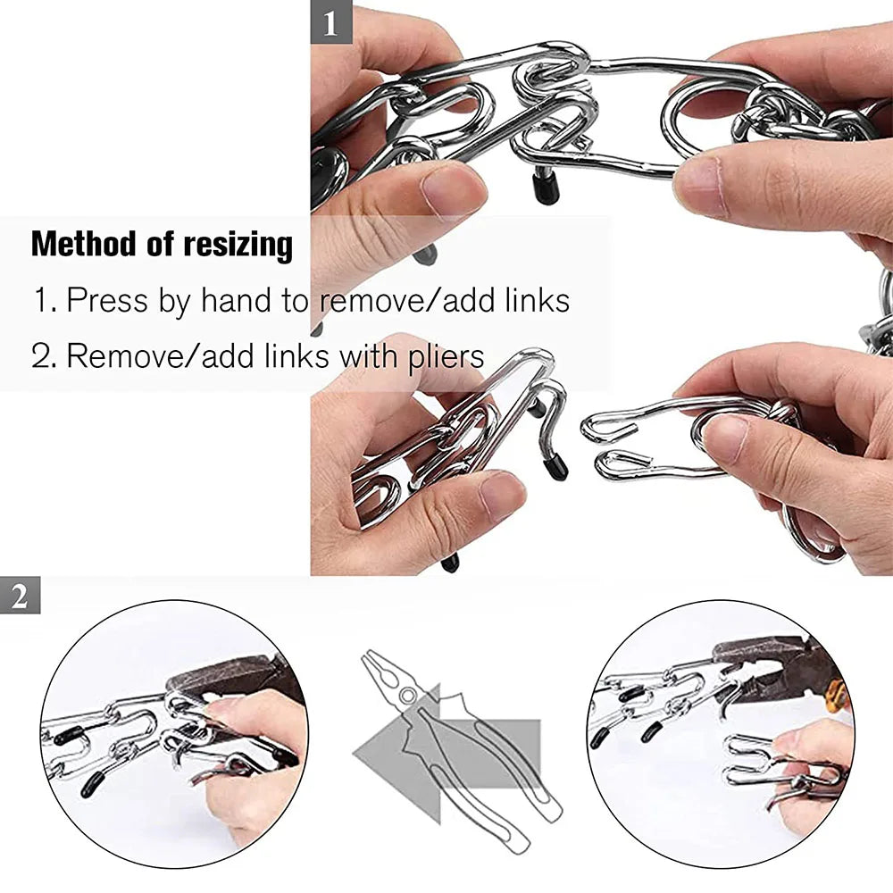 BLYNTRA Adjustable Pinch Collar with Safety Snap – No-Pull Training BLYNTRA