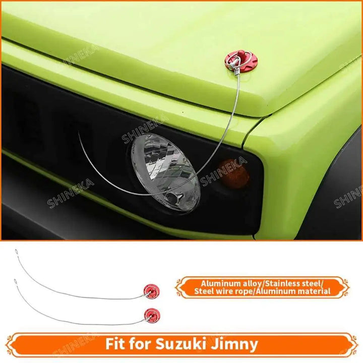 SHINEKA Car Red Interior & Exterior Decoration Cover fit for Suzuki Jimny 2007 2008 2009 2010 2011 2012 2013 2014 2015 2016 2017 BLYNTRA