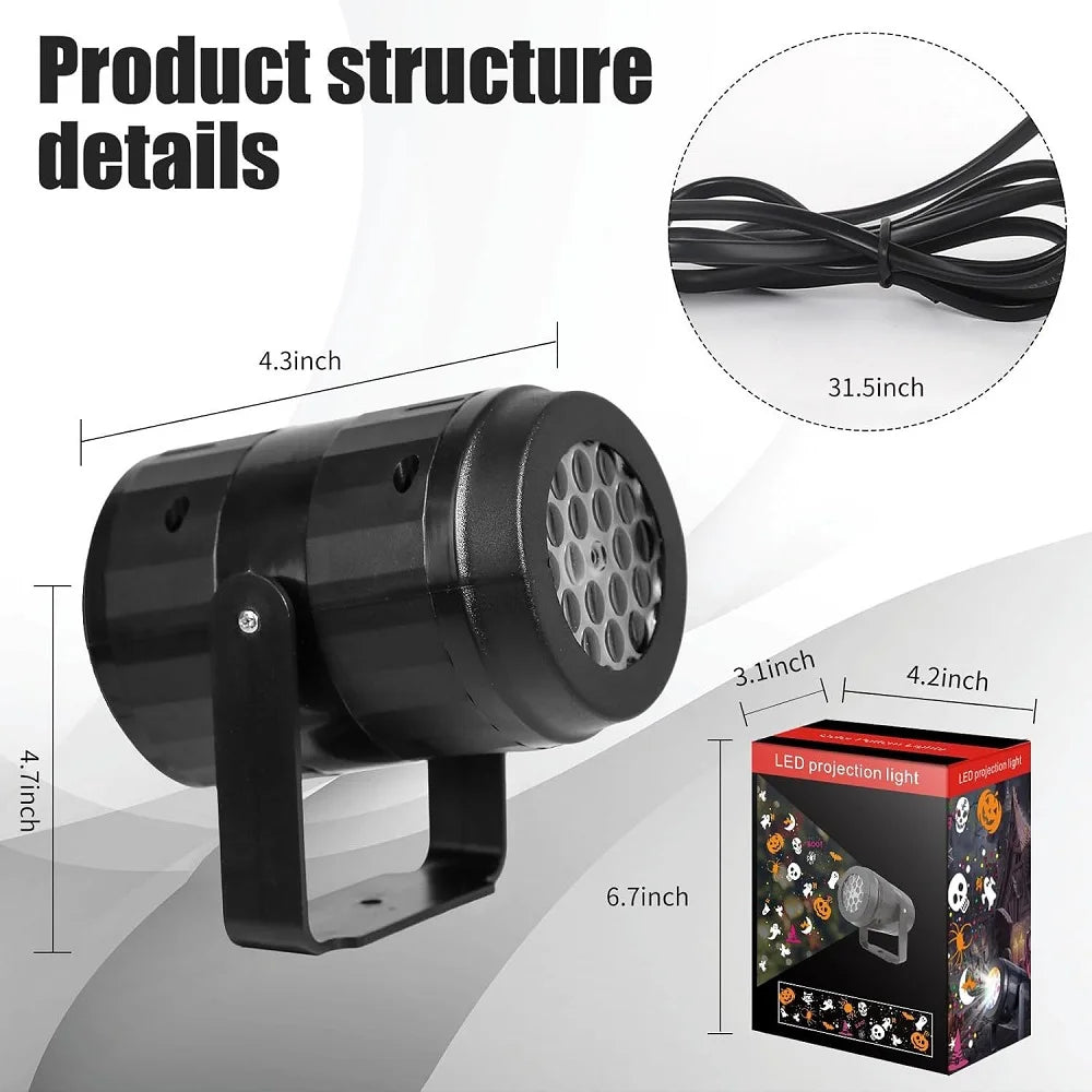 BLYNTRA Halloween Projector Light – Transform Your Yard into Haunted Magic BLYNTRA