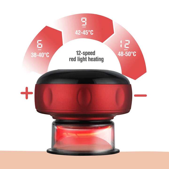 Smart Vacuum Suction Cup Cupping Therapy Massage Jars Anti-Cellulite Massager Body Cups Rechargeable Fat Burning Slimming Device BLYNTRA