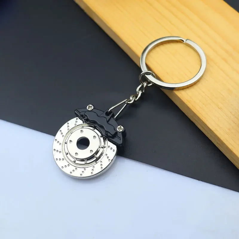 Creative Gear Head Keychain Speed Gearbox Keyring for Car Key Turbo Hub Brake Disc Pendant Shock Absorber Keys Holder Chain Ring BLYNTRA