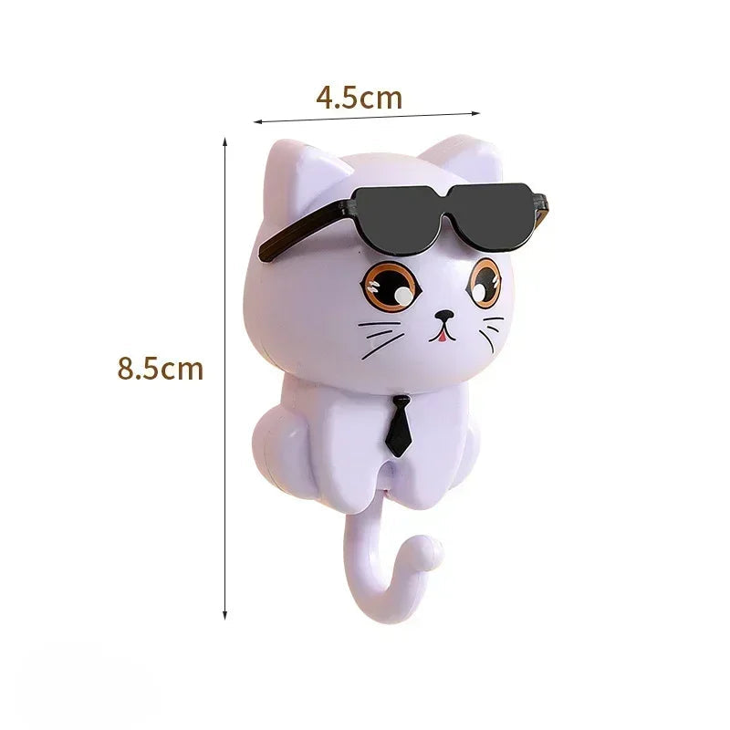 BLYNTRA Cartoon Sunglasses Cat Hook – No Holes, No Marks Adhesive BLYNTRA