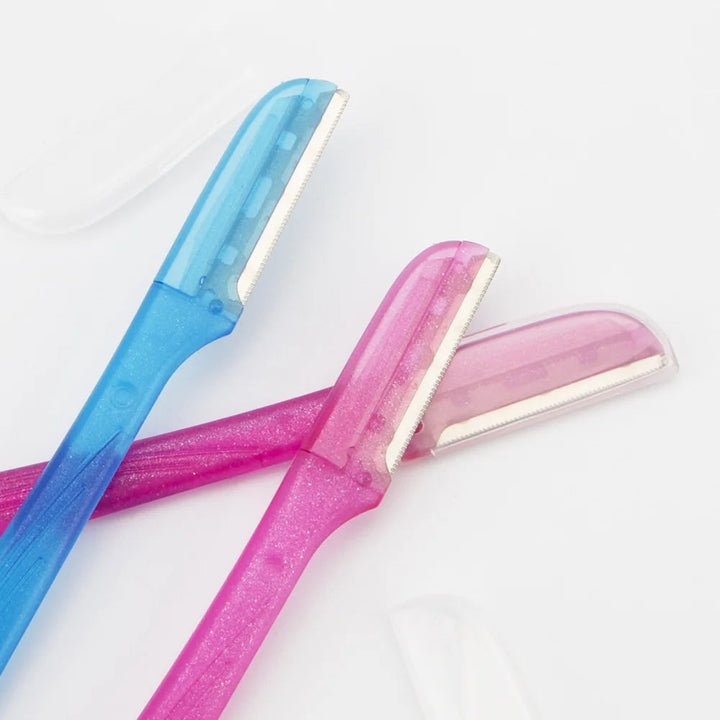 3 Pcs/Pack Face Eyebrow Razor for Women,Facial Dermaplane Razor,Dermaplaning Tool with Precision Cover,Peach Fuzz Remover SHOPPING HUB