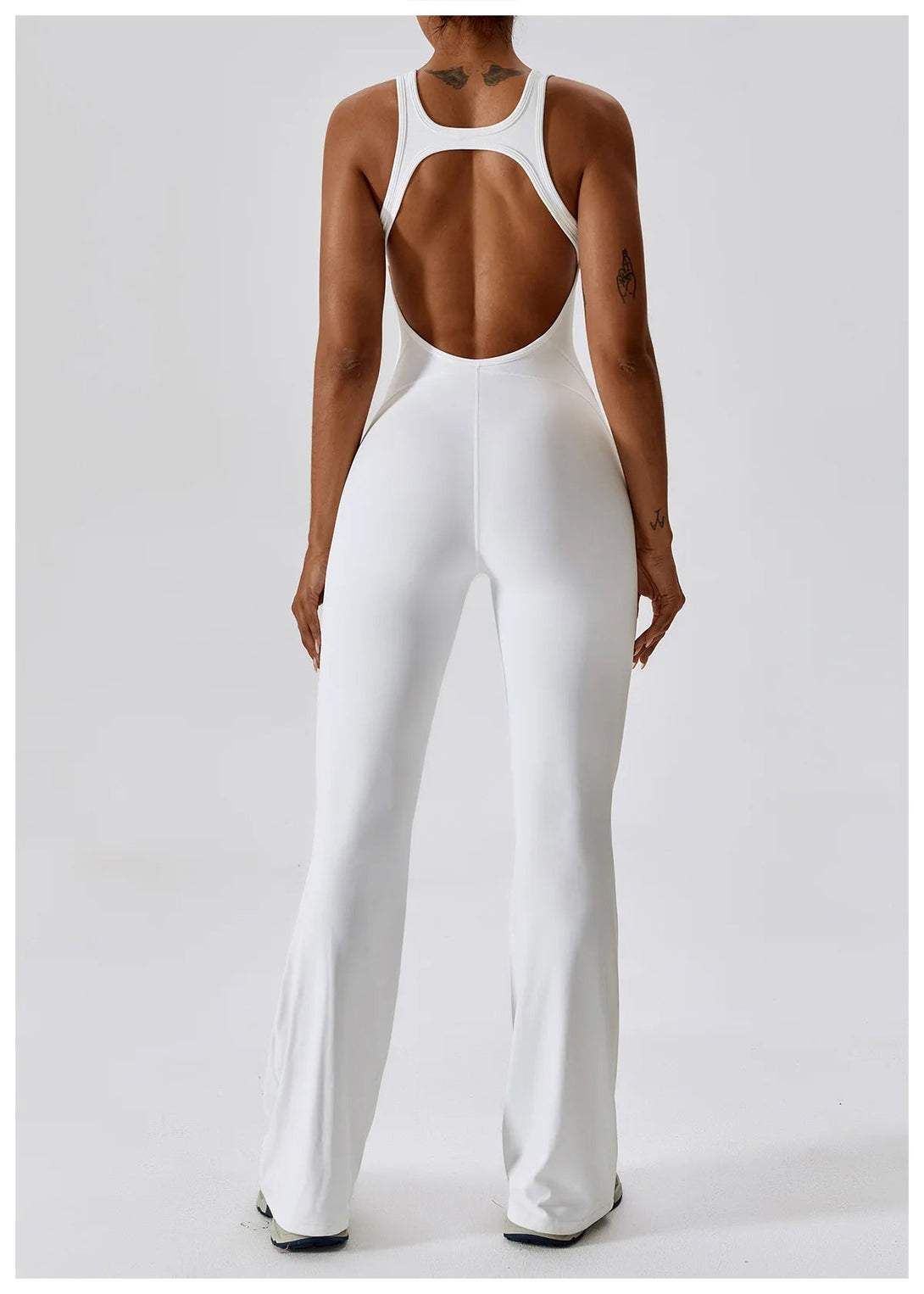 FlexGlam V-Back Fitness Jumpsuit SHOPPING HUB