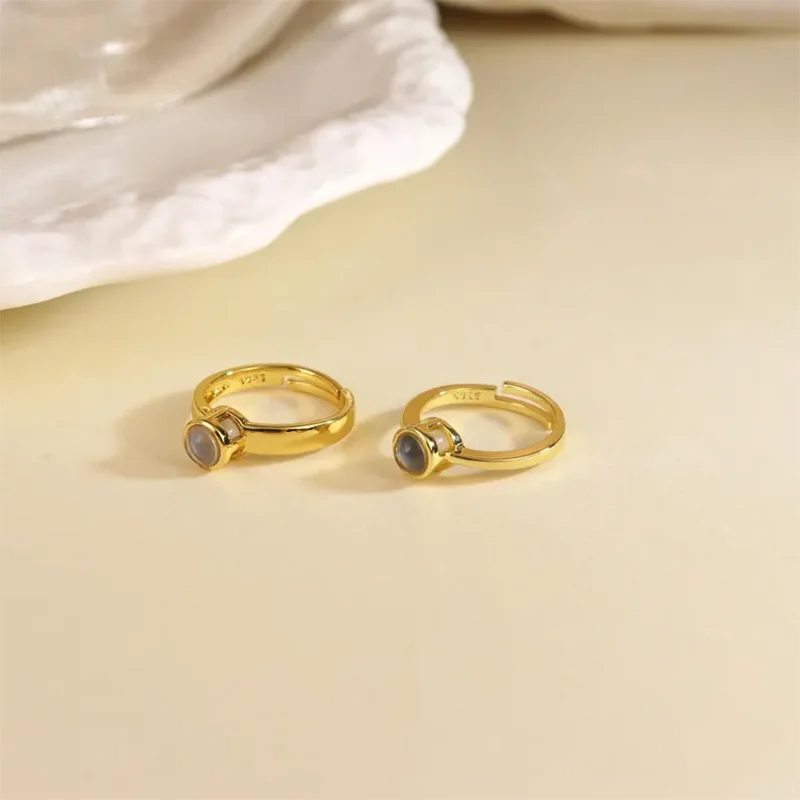 BLYNTRA DHQH Customized Picture Projection Ring – Gift for Couples BLYNTRA