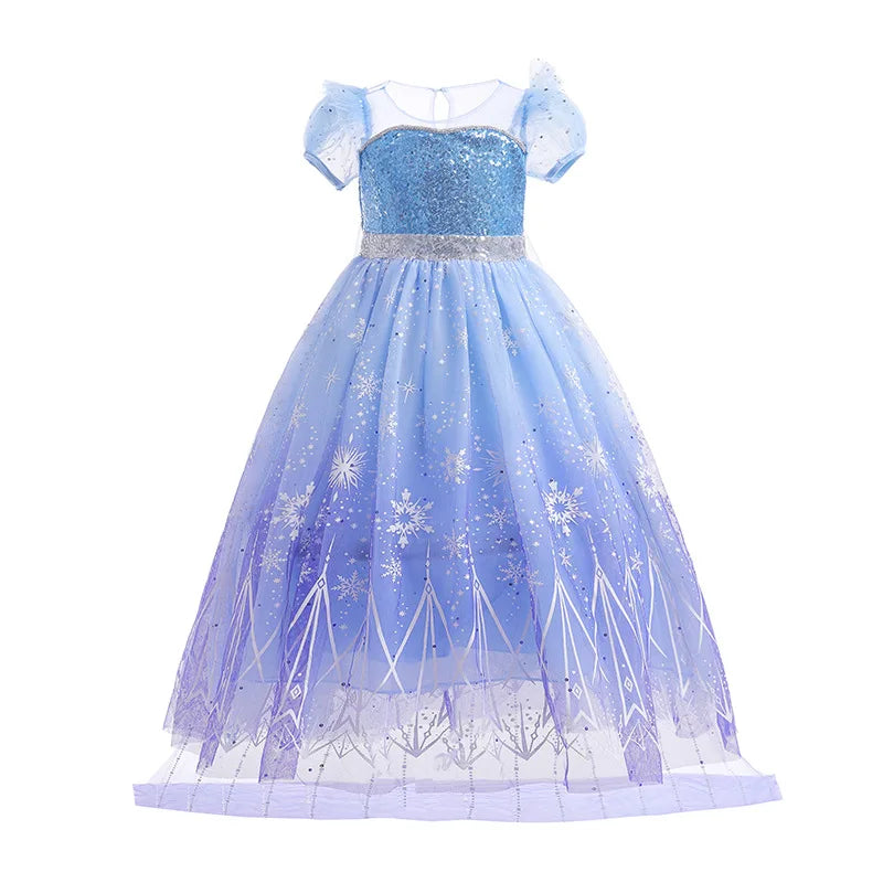 BLYNTRA Girl’s Elsa Light-Up Cosplay Dress – Birthday, Halloween & Carnival BLYNTRA
