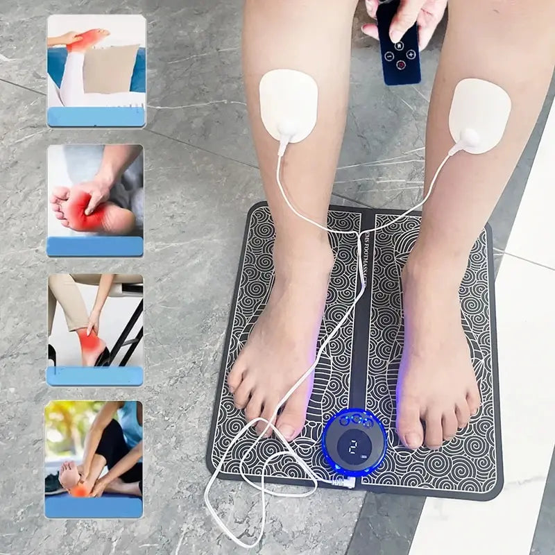 BLYNTRA Foot Massage Stimulation Pad  Lightweight Relief Remote 